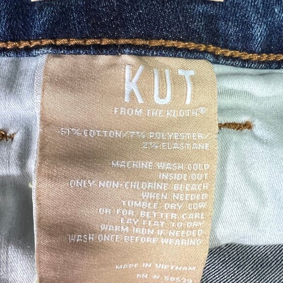 Kut From The Kloth Diana Fab Ab Skinny High Rise Jeans Size 16 Blue - Picture 9 of 9